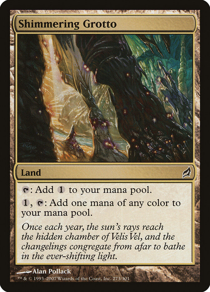 Shimmering Grotto card front