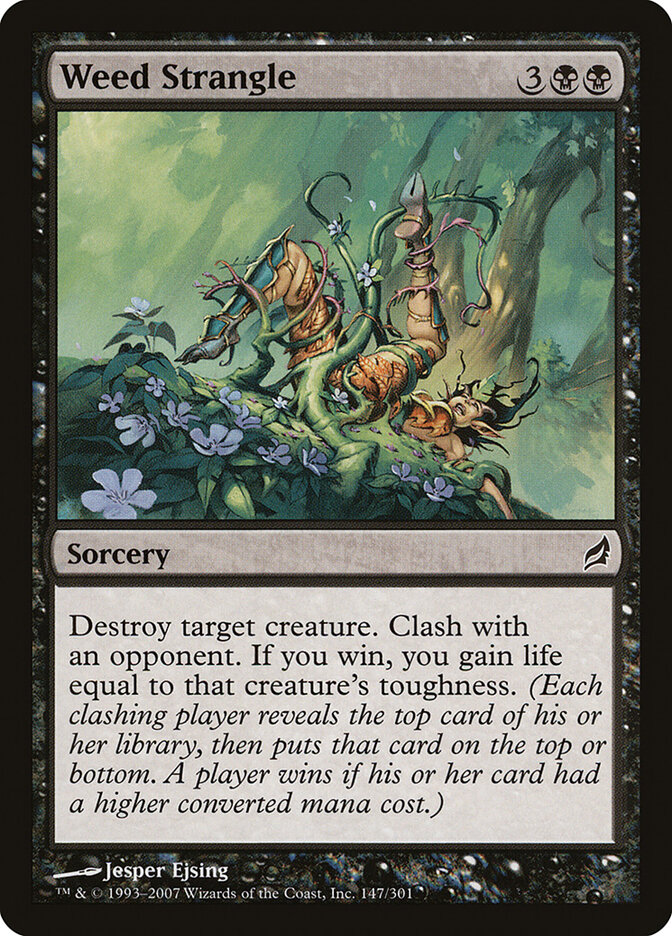 Weed Strangle card front