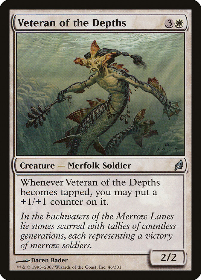 Veteran of the Depths card front