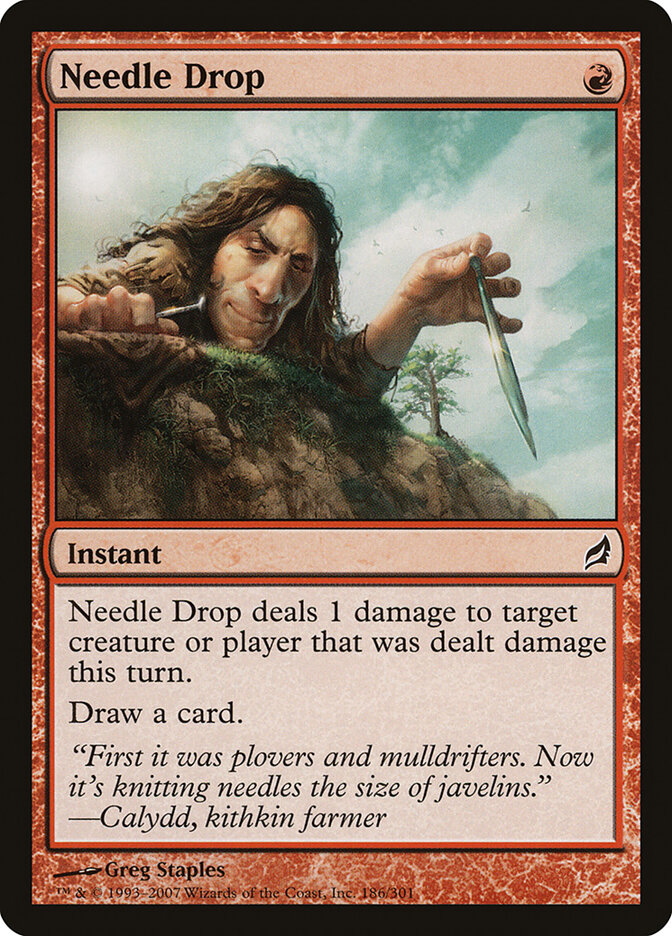 Needle Drop card front