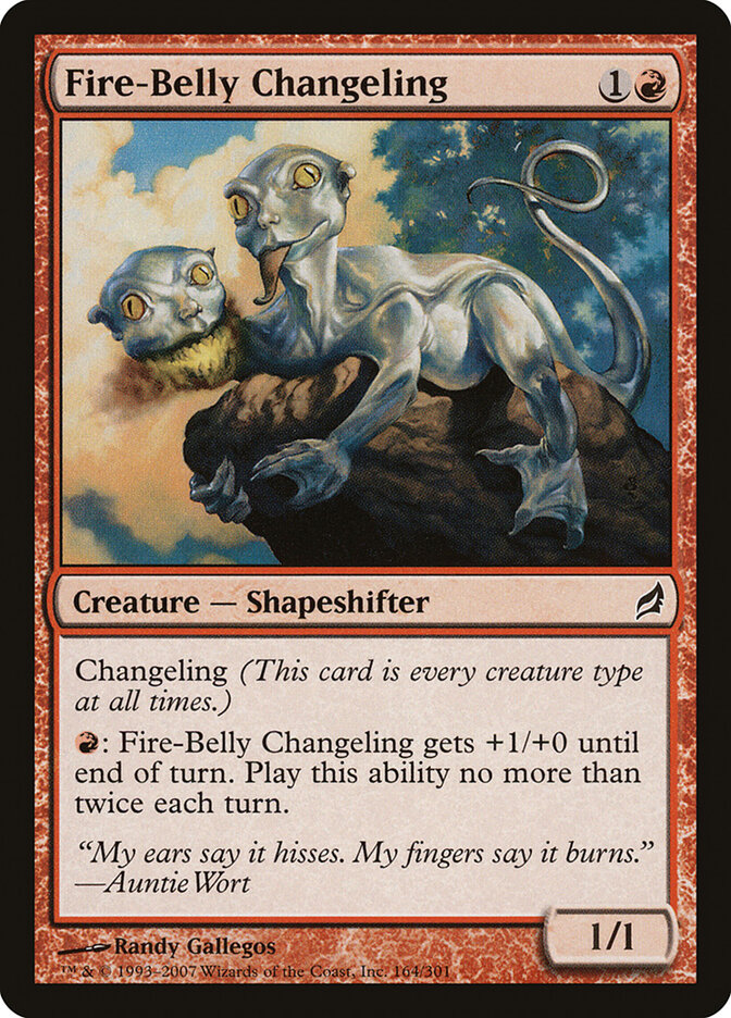 Fire-Belly Changeling card front