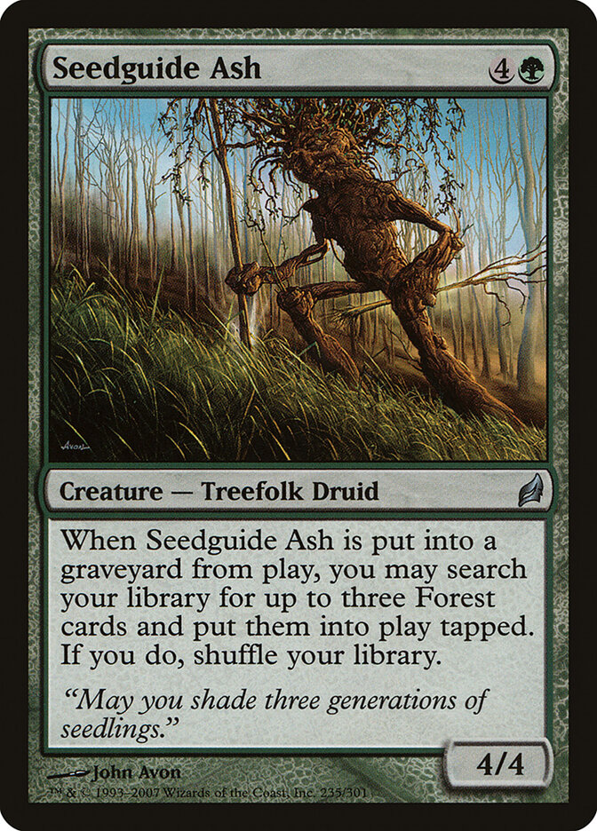 Seedguide Ash card front