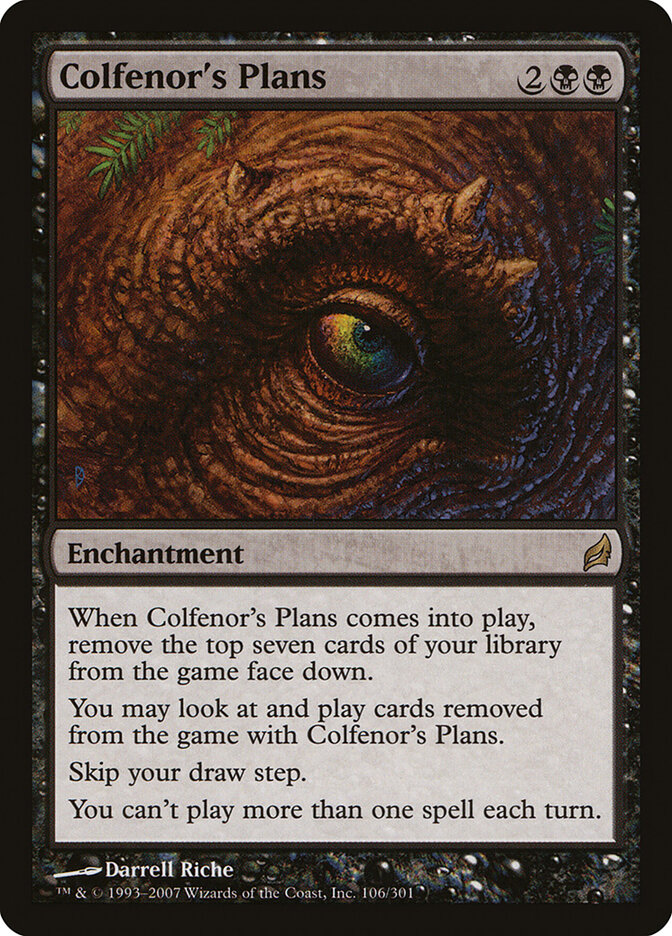 Colfenor's Plans card front