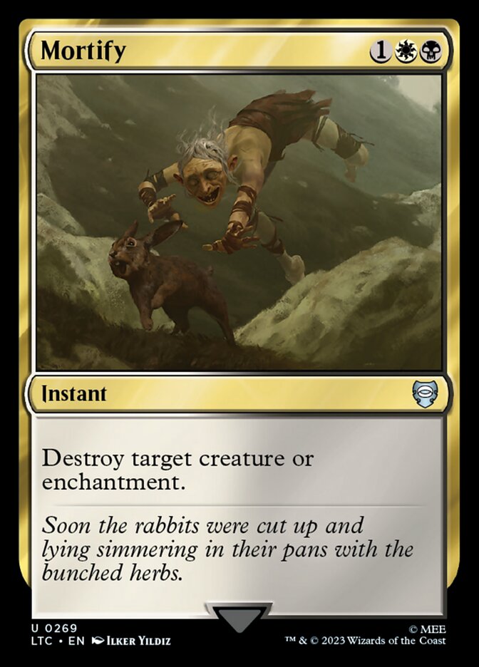 Mortify card front