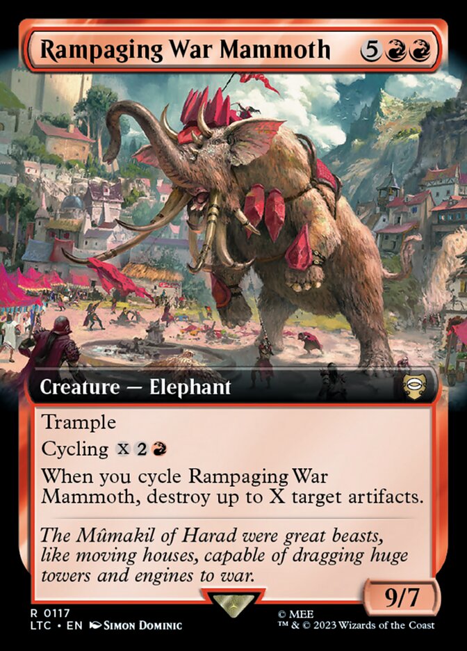 Rampaging War Mammoth card front