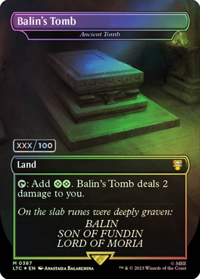 Ancient Tomb card front