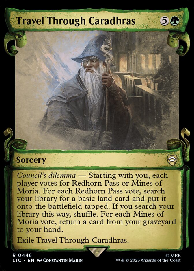 Travel Through Caradhras card front