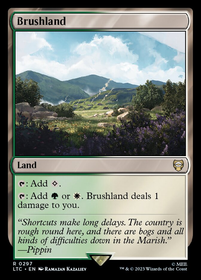 Brushland card front