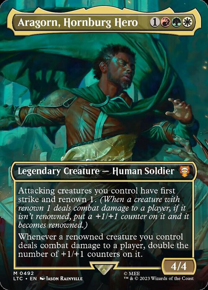 Aragorn, Hornburg Hero card front