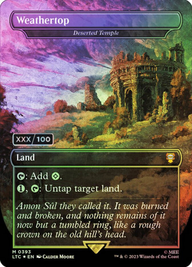 Deserted Temple card front