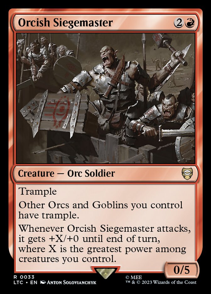 Orcish Siegemaster card front
