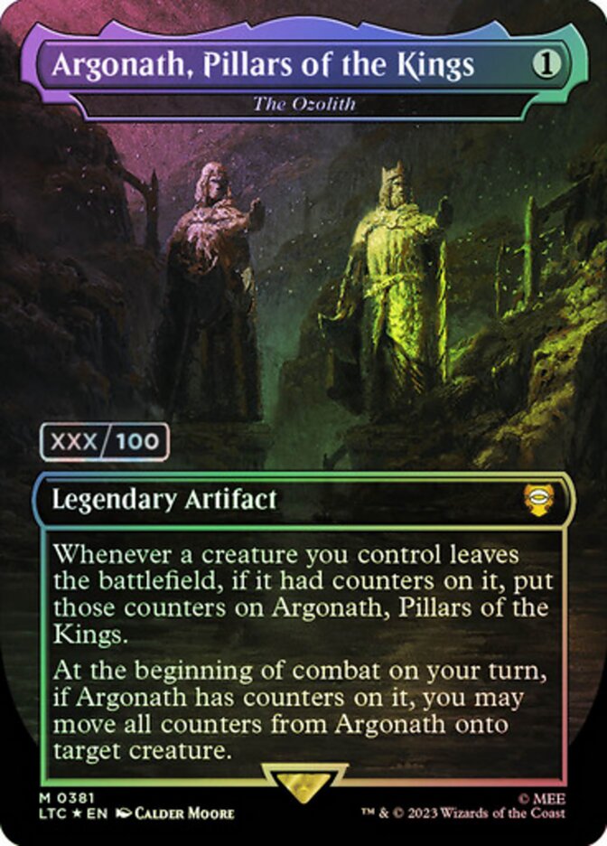 The Ozolith card front