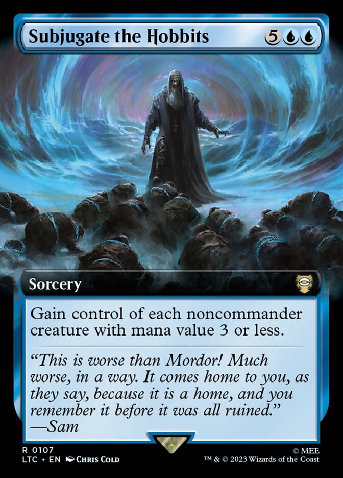 Subjugate the Hobbits card front