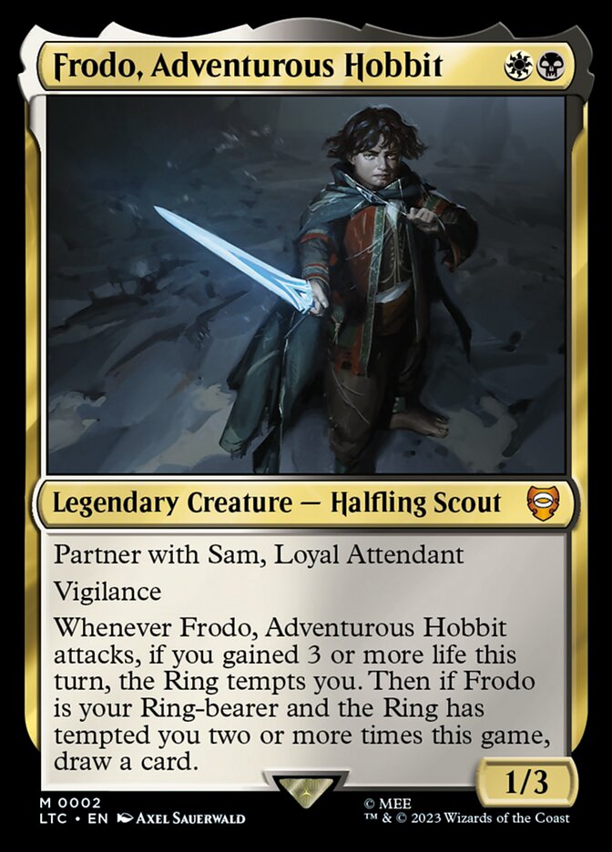Frodo, Adventurous Hobbit card front