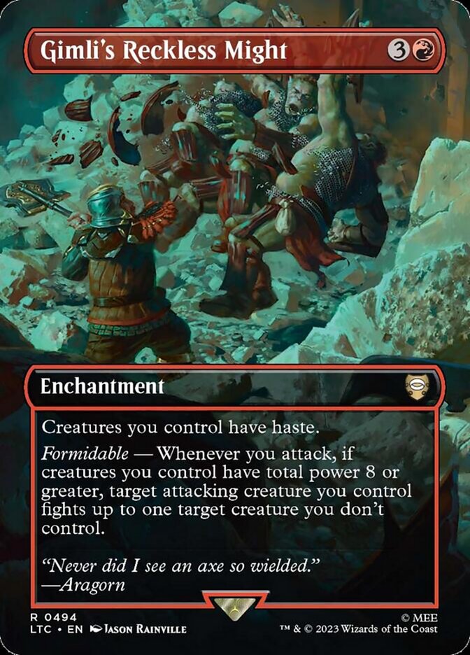 Gimli's Reckless Might card front