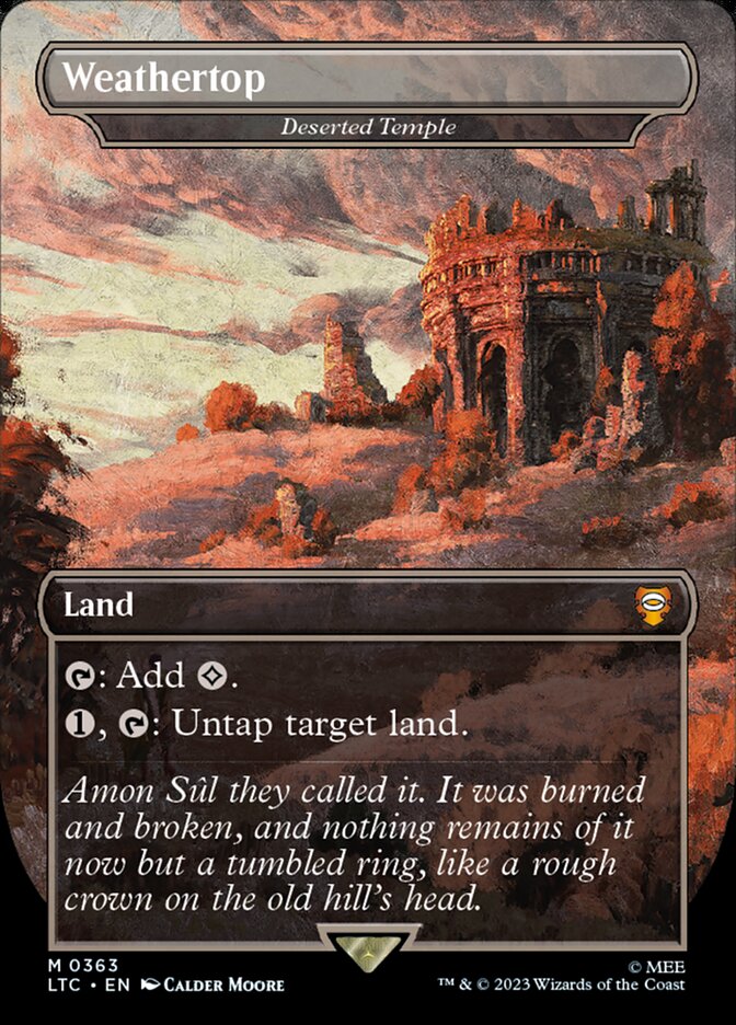 Deserted Temple card front