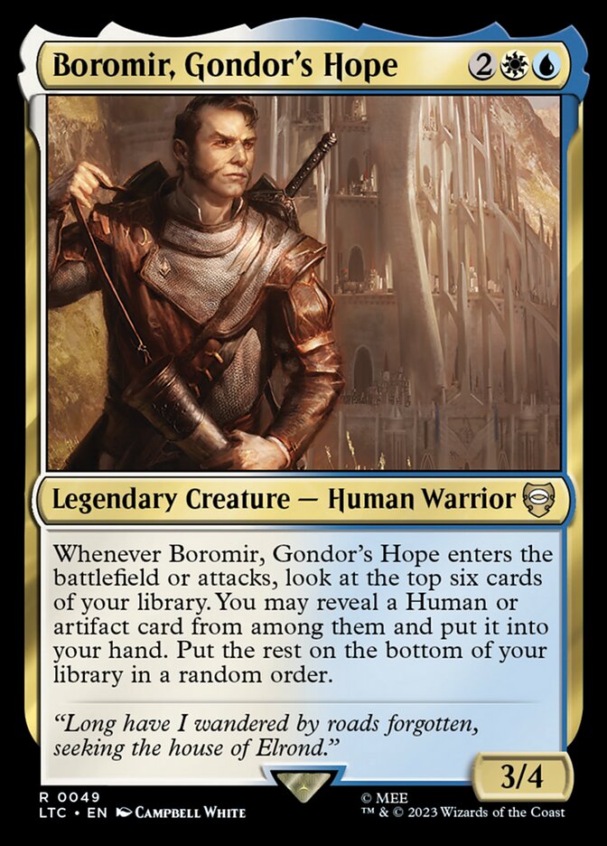 Boromir, Gondor's Hope card front