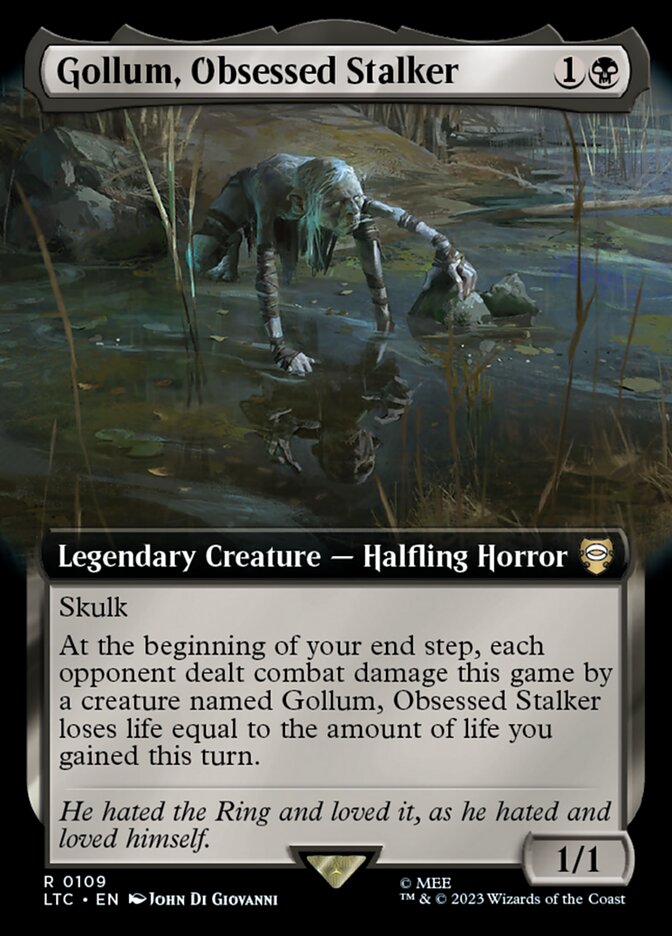 Gollum, Obsessed Stalker card front