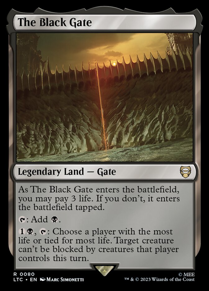 The Black Gate card front