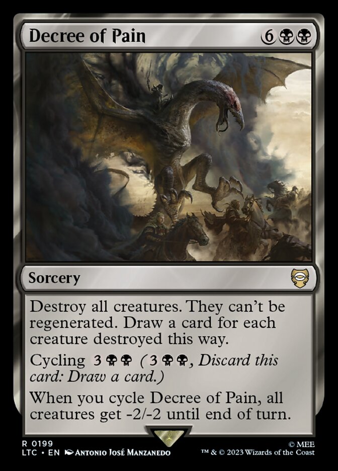 Decree of Pain card front