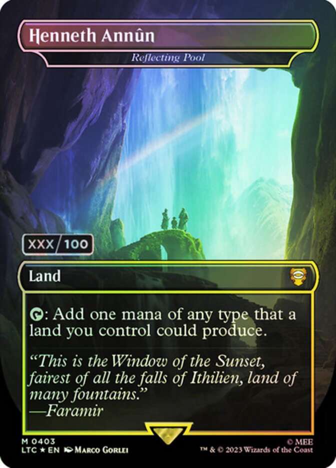 Reflecting Pool card front