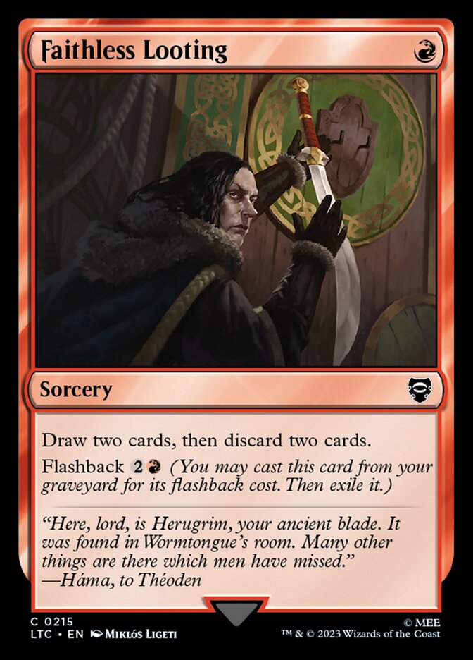 Faithless Looting card front