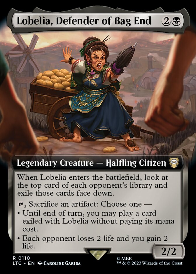 Lobelia, Defender of Bag End card front