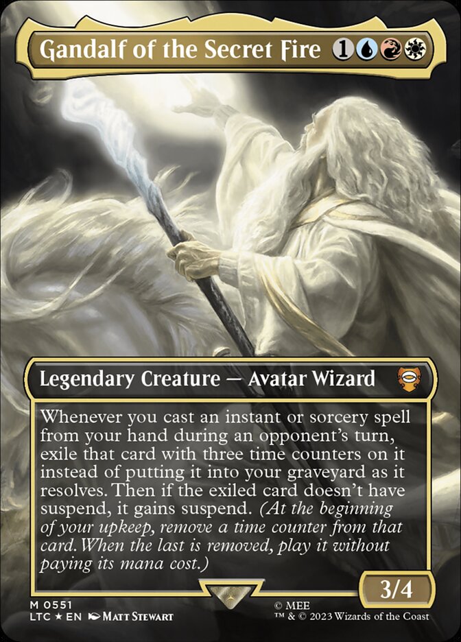 Gandalf of the Secret Fire card front