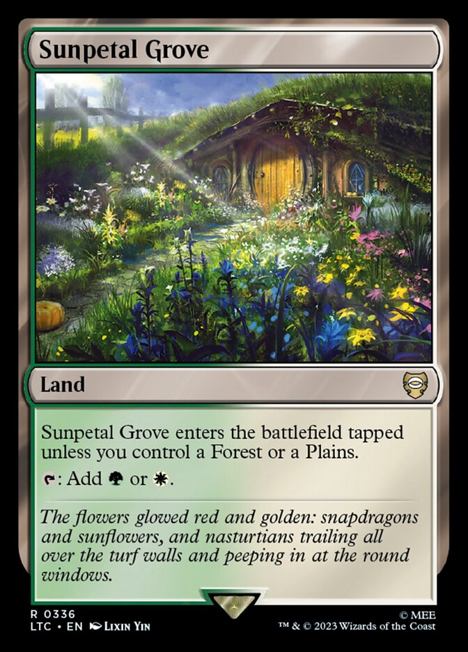 Sunpetal Grove card front