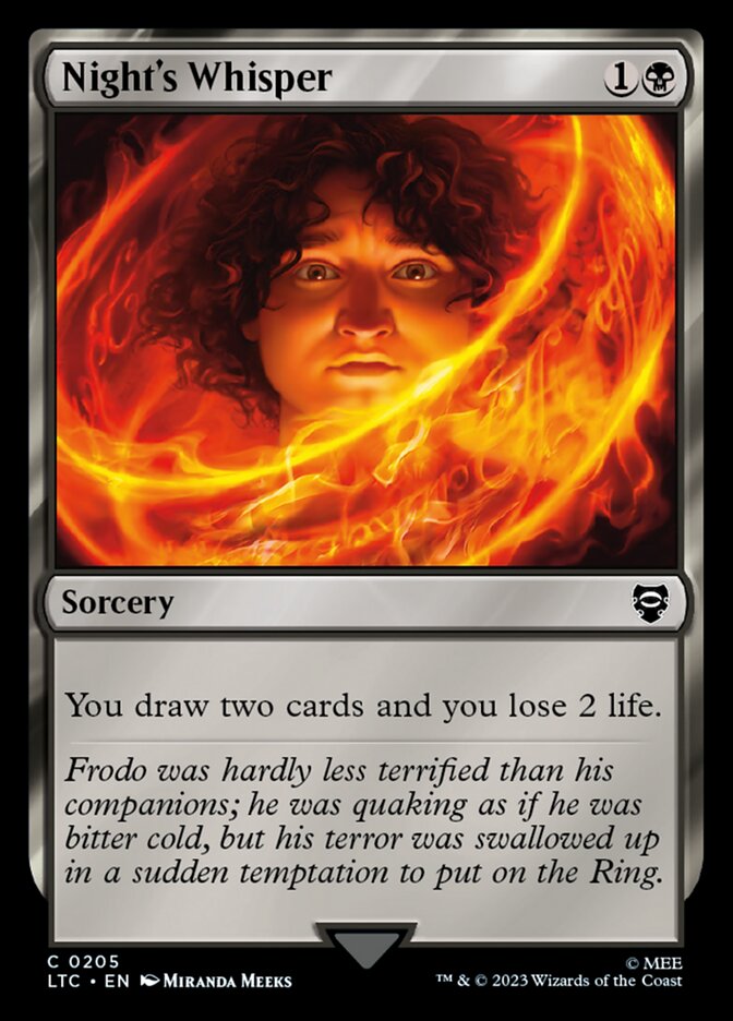 Night's Whisper card front