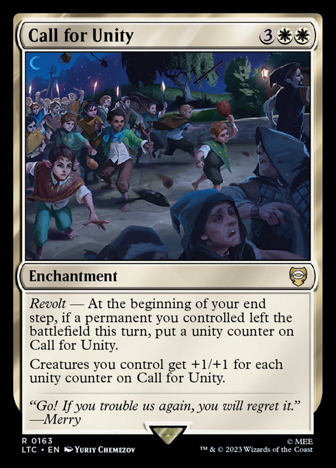 Call for Unity card front
