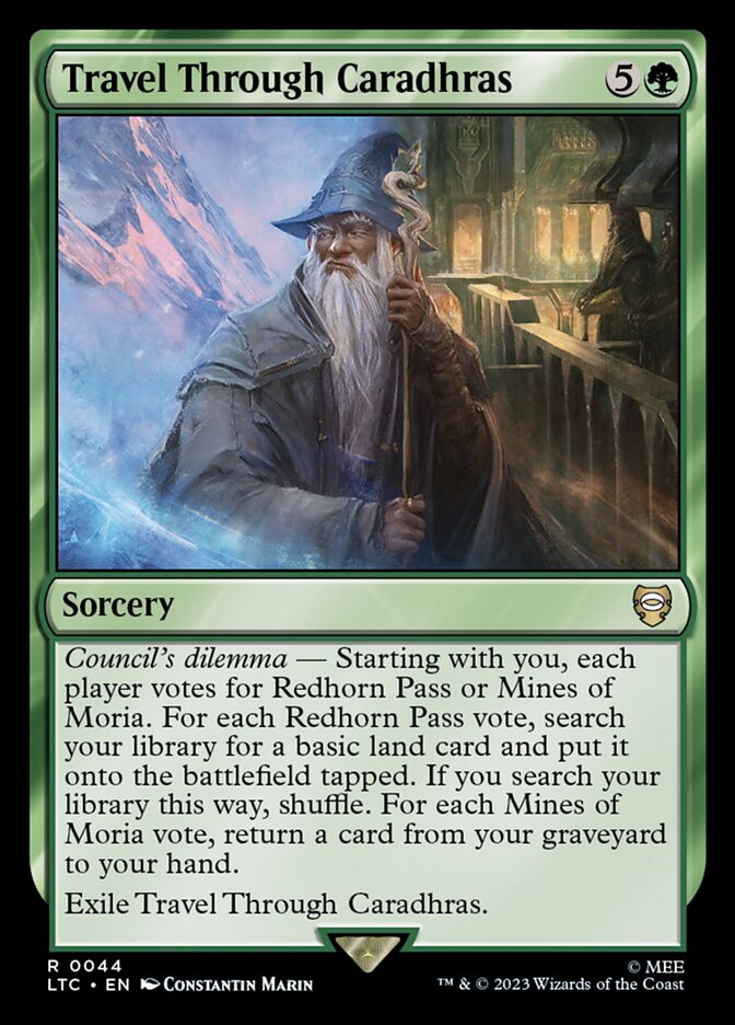 Travel Through Caradhras card front