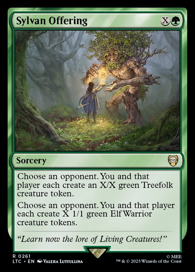 Sylvan Offering card front
