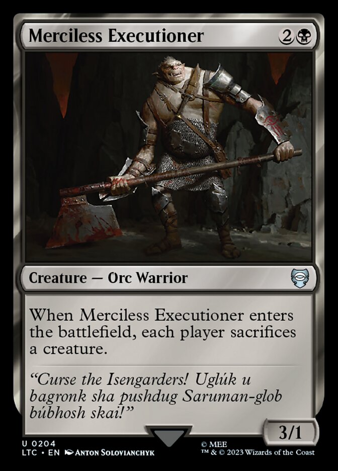 Merciless Executioner card front