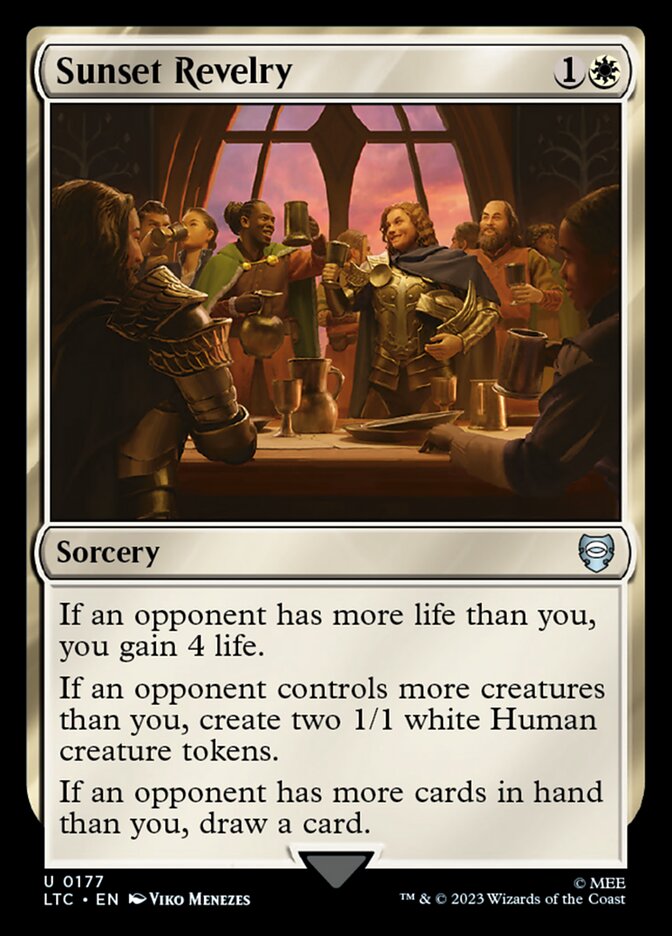 Sunset Revelry card front