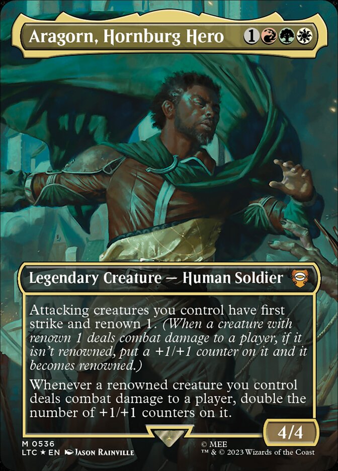 Aragorn, Hornburg Hero card front
