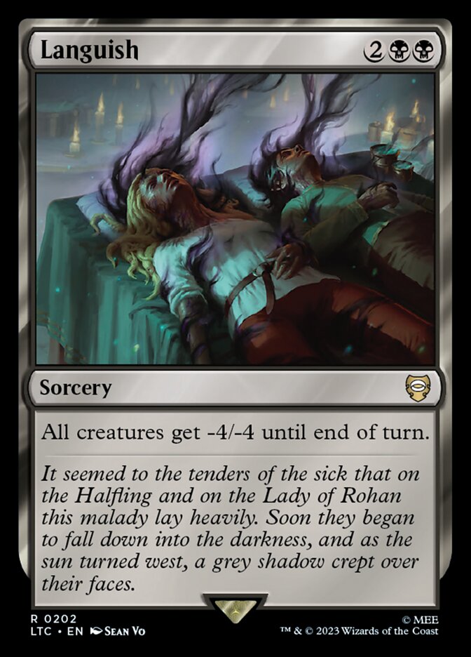 Languish card front
