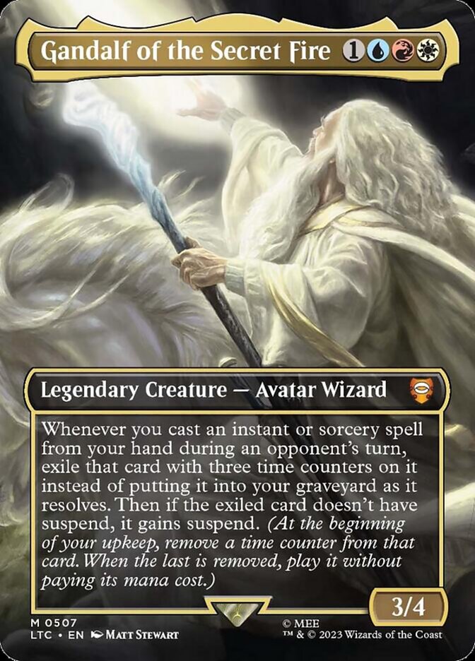 Gandalf of the Secret Fire card front