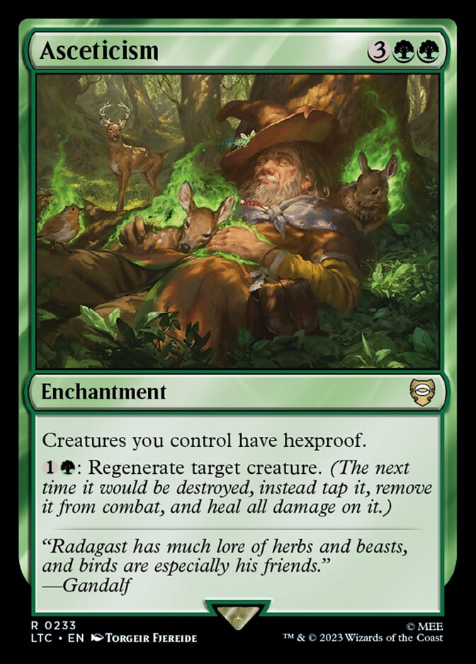 Asceticism card front