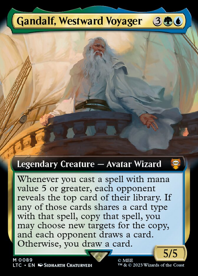 Gandalf, Westward Voyager card front
