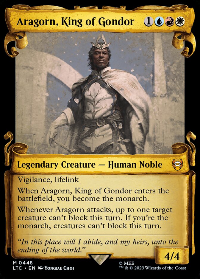 Aragorn, King of Gondor card front