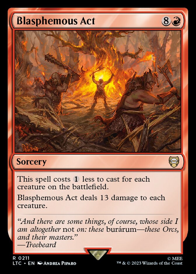 Blasphemous Act card front