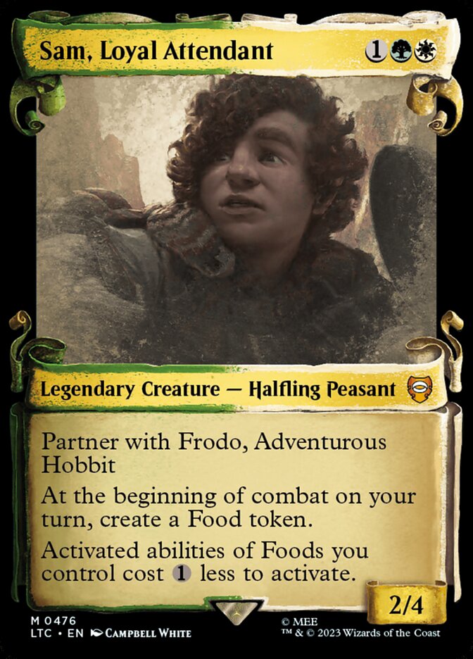 Sam, Loyal Attendant card front