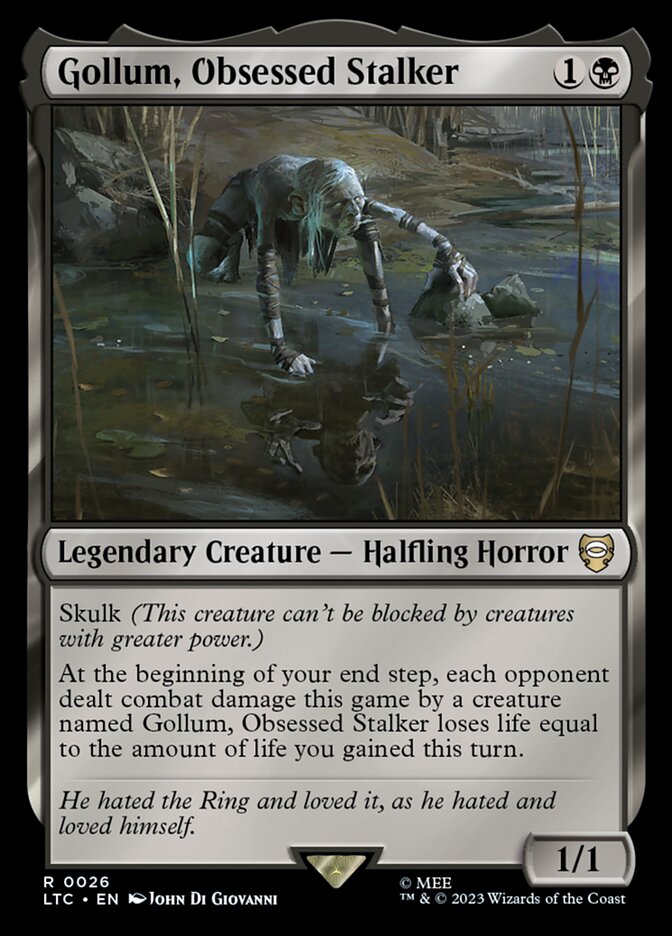 Gollum, Obsessed Stalker card front