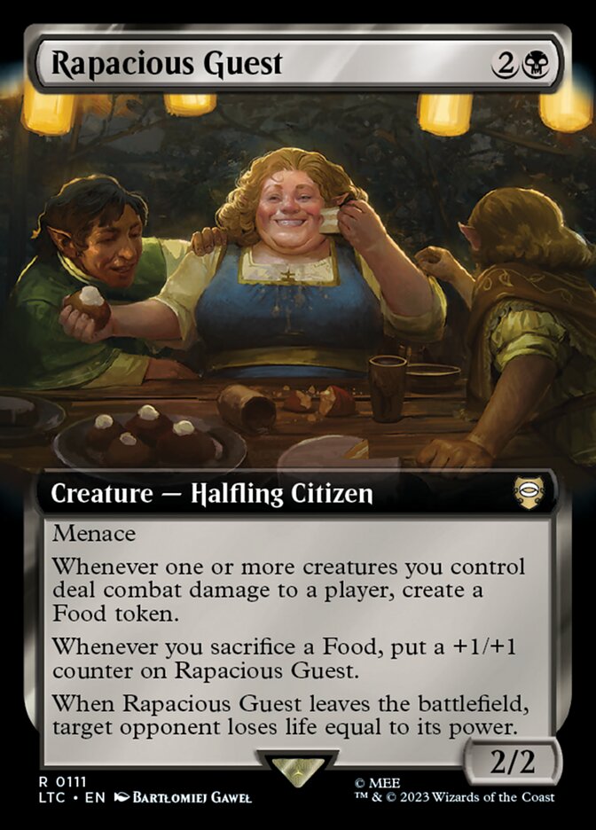 Rapacious Guest card front