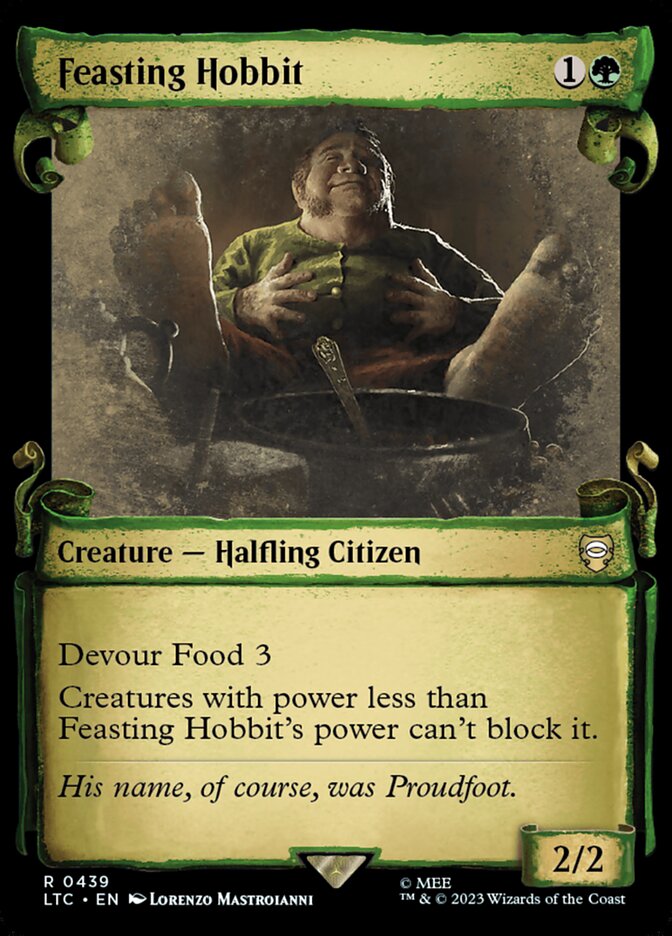 Feasting Hobbit card front
