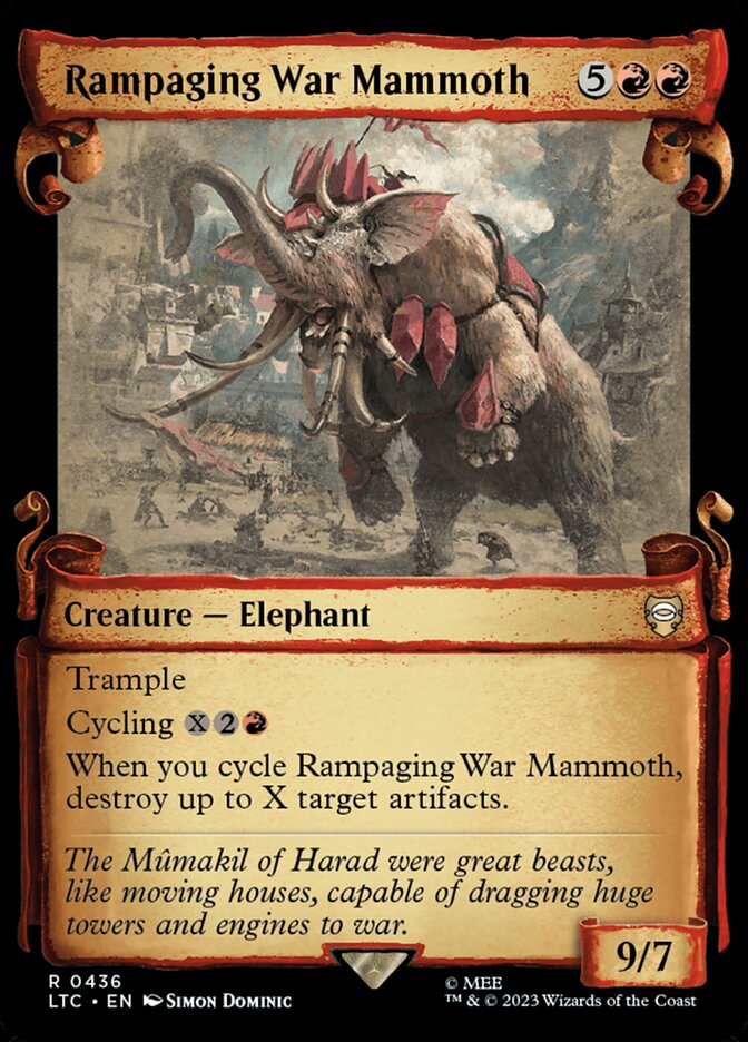 Rampaging War Mammoth card front