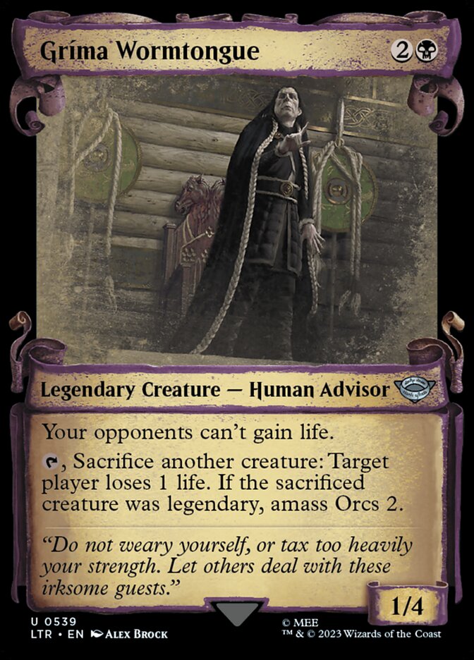 Gríma Wormtongue card front