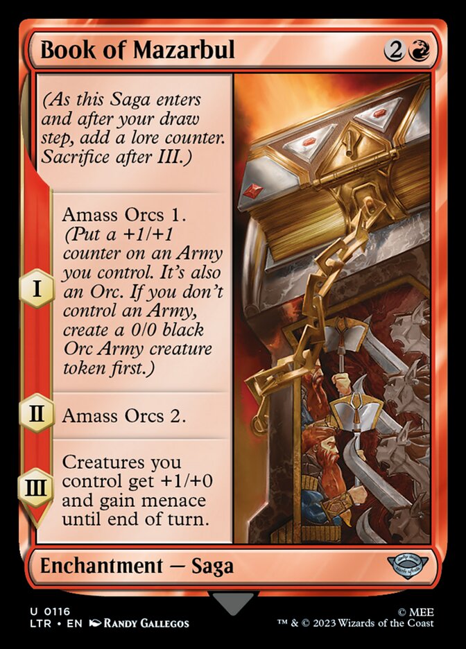 Book of Mazarbul card front