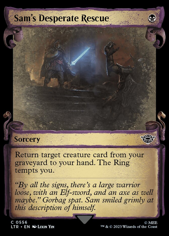 Sam's Desperate Rescue card front